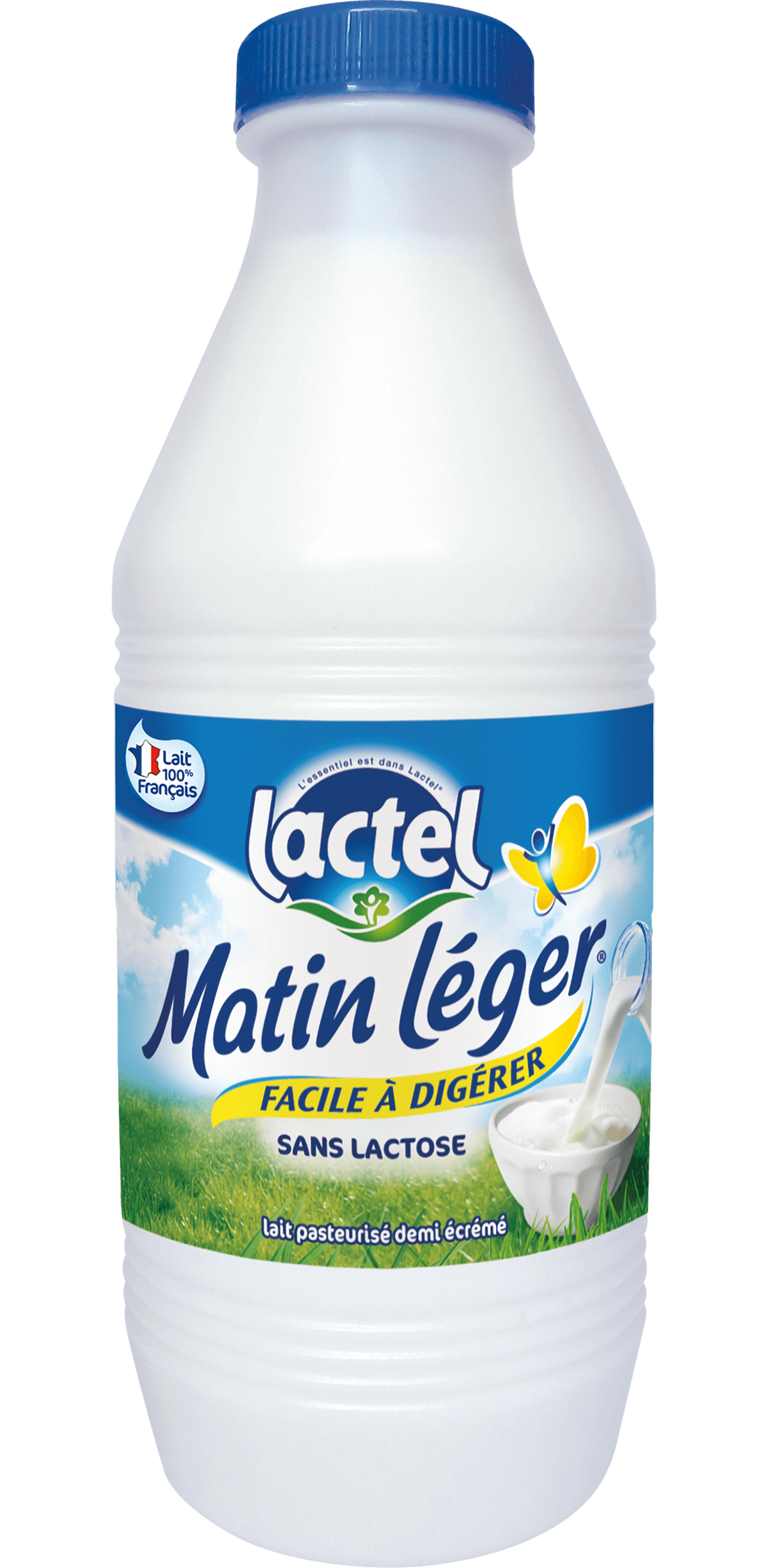 Lait demi-écrémé pasteurisé (bouteille verre) - Mes Produits Fermiers