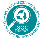 ISCC certified % de plastique recyclé approche équilibre des masses